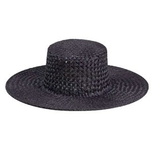 Lack of Color Sunnydip Noir Seagrass/straw Hat